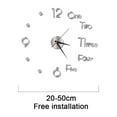thumbnail image 2 of Reloj de pared 3D DIY con superficie de espejo sin marco, reloj de pared grande, decoración del hogar para sala de estar, dormitorio, oficina en casa, habitación de niños, hotel, cafetería, bar,, 2 of 5
