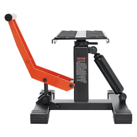 440LB Dirt Bike Lift Stand – Hydraulic Motorcycle Jack w/ Adjustable Height (10"-18") – Anti-Slip Rubber Platform for Pit Bike Repair & Maintenance