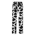 thumbnail image 4 of felwors Women's Cow Print Jeans High Waisted Straight Leg Denim Pants with Pockets, Western Cowgirl Outfit for Casual & Party Wear (Black, XXXXL), 4 of 6