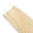 thumbnail image 2 of Tape in Human Hair Extensions 14Inch 20pcs/pack Tape in Hair Extensions Straight Seamless Natural Invisible Skin Weft Tape in Extensions Human Hair #613, 2 of 5