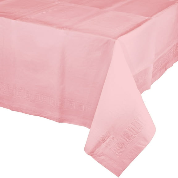 Classic Pink Paper Tablecloth, each