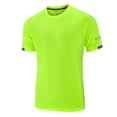 thumbnail image 3 of Blmnix Cotton T Shirts Shirts for Men Workout Shirts Pullover Shirt Short Sleeve Green Crew Neck Casual Shirts for Men,XXXXXL, 3 of 4