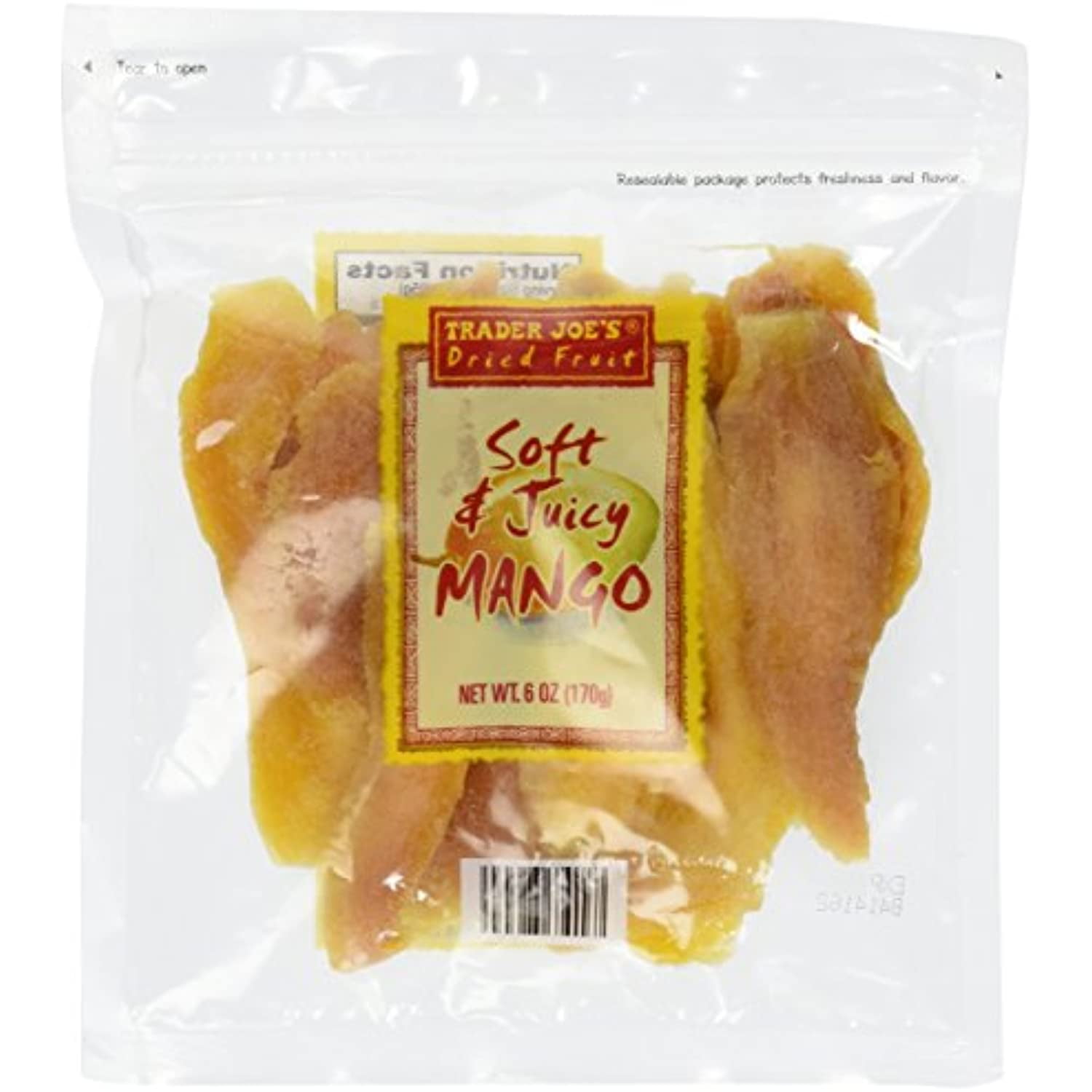 TJ Dried Fruit Soft & Juicy Mango,6 Oz