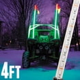 thumbnail image 2 of Krator 4ft Multi-Color LED Whip Light with American USA Flag - LED Antenna Whip Light Compatible with Sand Dune Buggy, ATV, UTV, RZR, Jeep, Trucks, and Other Off-Road Vehicles, 2 of 8