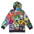 thumbnail image 4 of Marvel Avengers Spider-Man Venom Iron Man Little Girls Fleece Pullover Hoodie Toddler to Big Kid, 4 of 5