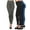 Grey/Black/Navy/Royal, variant on 4 Pack Women's Warm Winter Fleece Lined wide elastic waistband Thermal Leggings with Flattering Front Seam