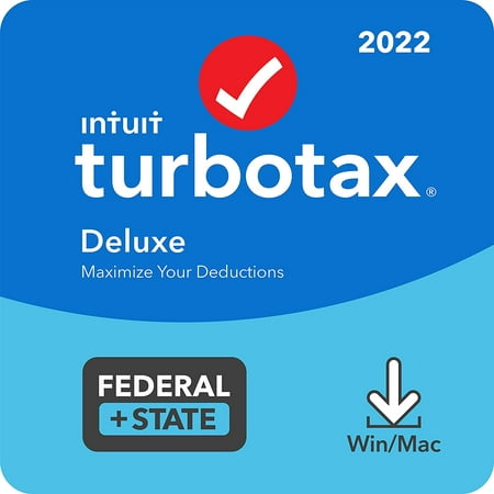 TurboTax Deluxe + State 2022 PC/Mac Download