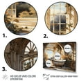 thumbnail image 3 of Designart "Luxurious Golden Bathroom I" Bath & Laundry Floater Framed Canvas Wall Art, 3 of 7