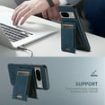 thumbnail image 6 of Allytechgroup Detachable Cards Holder Case for Google Pixel 9 / 9 Pro, RFID Blocking PU Leather Wallet Case with Kickstand Shockproof Magnetic Back Cover Shell for Women Men, Blue, 6 of 7