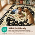 thumbnail image 4 of Design&I 4'x6' Washable Area Rug Long Hallway Vintage Boho Scroll Entryway Hallways Shower Cushioned for Home Office, Under Desk, Snag-Free Skid-Resistant Medium, 4 of 7