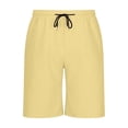 thumbnail image 5 of Sookity Mens Beach Shorts Summer Casual Board Shorts Sports Loose Fit Hiking Shorts Swim Trunks Lightweight Lounge Pants with Pockets Yellow,S, 5 of 8