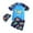 Multicolour, variant on WOYY Boys Quick Drying Athletic Swimsuit Rash Guard Swim Trunks Hat, 3-Piece, Sizes 2-10