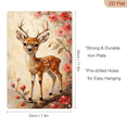 thumbnail image 3 of 8x12 Inches Vintage Deer Wall Art, Painterly Fawn with Cherry Blossoms on Tree Branch, Warm Cream Background, Romantic Cottage Core Decor for Living Room Bedroom, 3 of 7