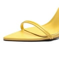thumbnail image 4 of Lace up High Heel Sandals Pointed toe Strappy Open Stiletto Heels Party Wedding Shoes, 4 of 6