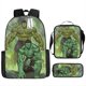 thumbnail image 1 of Mochila con estampado de dibujos animados de Hulk, bolso bandolera, estuche para lápices, juego de 3 piezas, mochila escolar para estudiantes, juego de papelería, 1 of 5