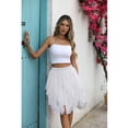 thumbnail image 5 of Tulle Skirts for Women Fairy Skirt Tutu A-Line Mesh Layered Skirts Midi Length High Elastic Waist Long Skirt White Tulle Skirt, 5 of 6