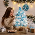 thumbnail image 4 of 18 Inch Tabletop Christmas Tree for Girls with Boys, Mini Artificial Tree for Bedroom Decor, DIY Holiday Decorations Gift for Kids, 4 of 9