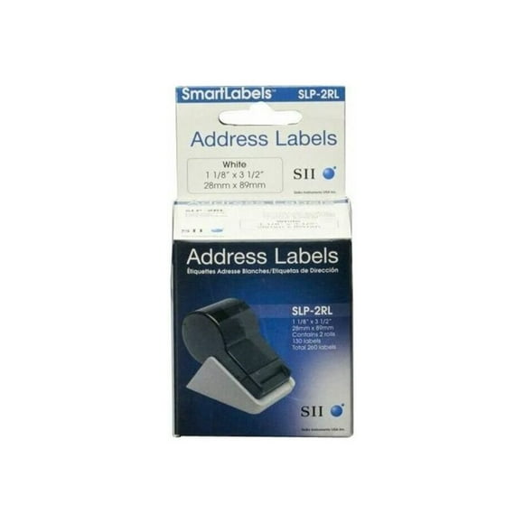 Seiko Instruments Labels - White - 1.1 In X 3.5 In - For Slp400 200 & 100 Series Slp-ez30 And D