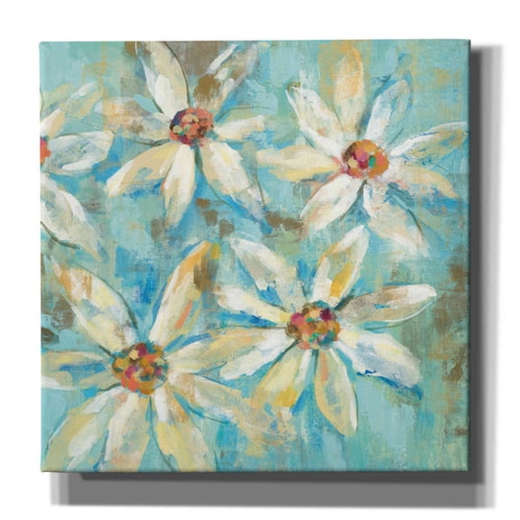Epic Graffiti 'Fjord Floral II' by Silvia Vassileva, Canvas Wall Art, 37"x37"