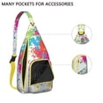 thumbnail image 4 of Abstract Art Sling Backpack - Modern Gallery Style Print Crossbody Bag, Fashionable for Work & School, 4 of 4