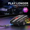thumbnail image 4 of RatóN InaláMbrico Gamer para Computadora 2.4G RGB RatóN Recargable para Juegos RatóN USB Bluetooth Ratones ErgonóMicos Silenciosos, 4 of 5