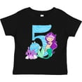 thumbnail image 3 of Inktastic Fifth Birthday Mermaid Girls Toddler T-Shirt, 3 of 5