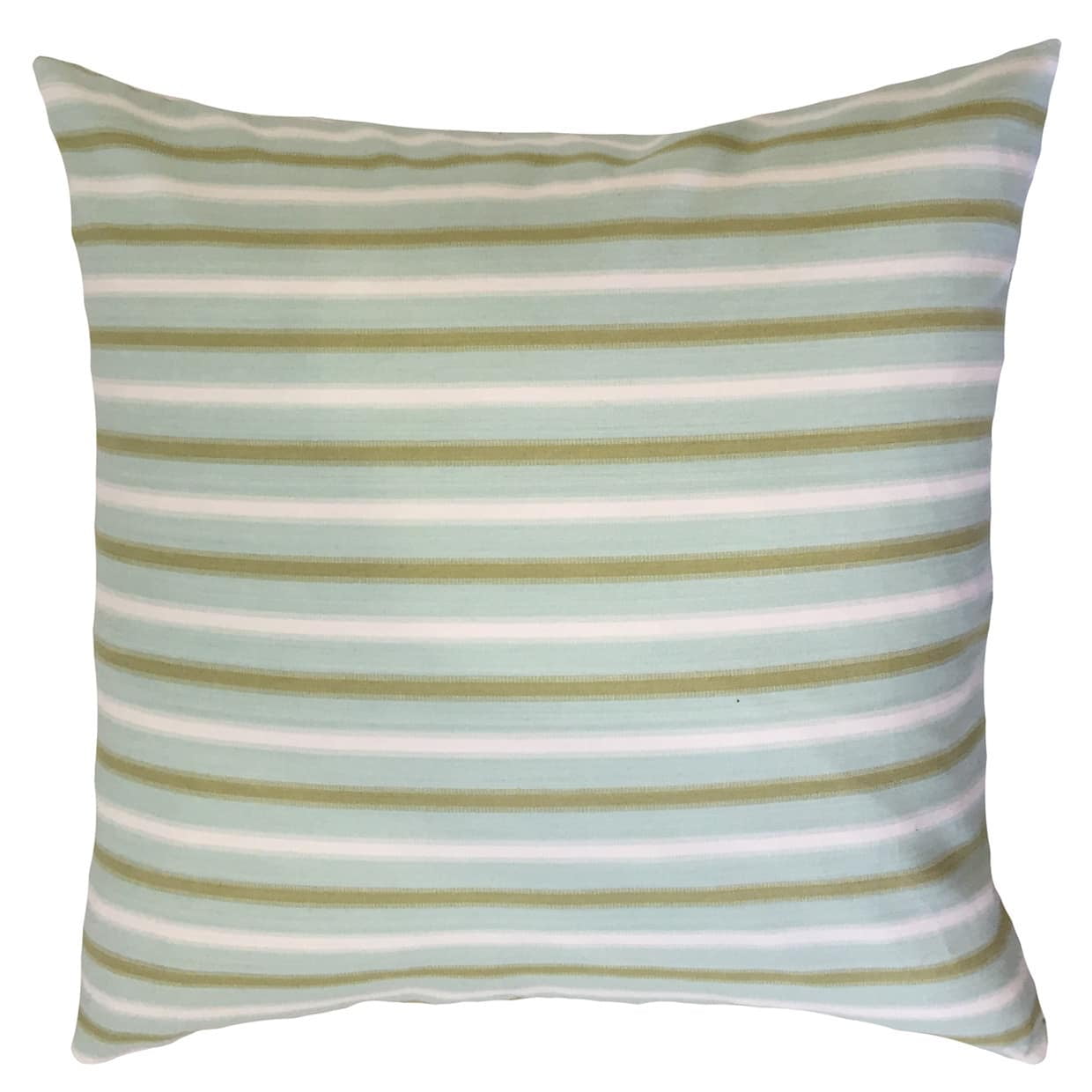 The Pillow Collection Xio Striped 24inch Feather Throw Pillow Blue