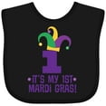 thumbnail image 3 of Inktastic 1st Mardi Gras Jester Hat Childs Party Boys or Girls Baby Bib, 3 of 4