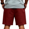 thumbnail image 4 of JULMCOMO Father's Day Men's Shorts DAD Letters Drawstring Red White Blue Loose 250 Anniversary USA Hawaiian Summer Shorts with Pockets Red XL, 4 of 4