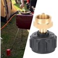 thumbnail image 4 of Adaptador de recarga de propano, estufa de Camping, botella de Gas, conector de latón, adaptador de válvula reguladora de Gas para exteriores y Camping, 4 of 5