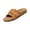 Ginger, variant on Women's Cork Footbed Sandals Comfortable Adjustable Buckle Flat Mules Slide Sandals Fashion Studded Open Toe Slip On Summer Shoes Casual Walking Outdoor Footwear Flatform Sandals Beige Size 9