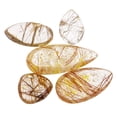 thumbnail image 3 of Natural Crystal , Teardrop Gold Rutilated for Men Woman Jewelry Making Pendant Necklace - for Relaxation Sleep, 3 of 8