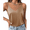 Pack of 1(Khaki), variant on Oudiya Womens Silk Satin Camisole Tank Tops V Neck Spaghetti Strap Blouses Cross Back Sleeveless Cami Shirt