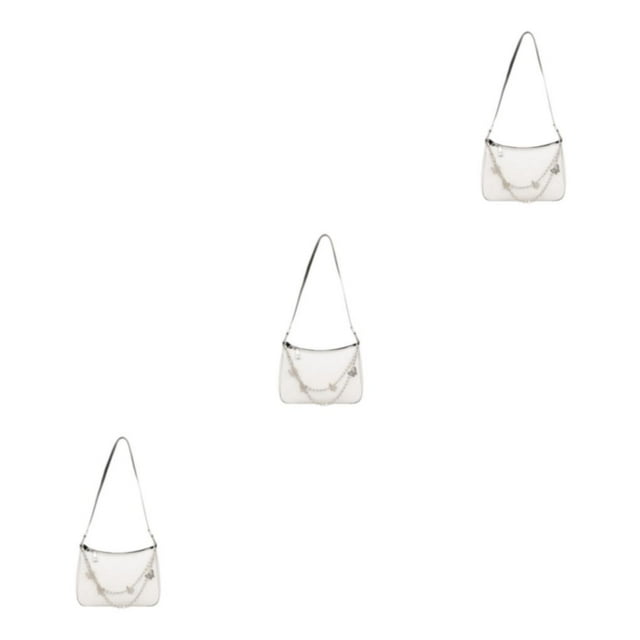 Guardoinrt Sac à Main à la Mode et Polyvalent Compact et Portable Robuste et Durable pour Femmes Cadeaux Blanc 3ensemble