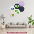 thumbnail image 5 of Uxcell Self Adhesive Hexagon Stars Wall Pin Felt Bulletin Board Tiles, White 8 Pack, 5 of 5