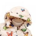 thumbnail image 5 of Baby Girls Winter Autumn Warm Butterfly Little Kids Toddler Thickened Jacket Coat 12 Size/3 Years-4 Years, 5 of 6