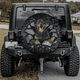 thumbnail image 2 of Lotusprinthandmade Rottweiler Crack Spare Tire Cover With Backup Camera Hole 6 Sizes, 2 of 8