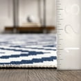 thumbnail image 3 of nuLOOM Kellee SpinClean Machine Washable Modern Diamonds Area Rug, 3' x 5', Kellees Blue, 3 of 8
