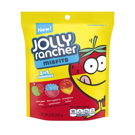 Jolly Rancher Misfits Gummy Candy, 8 Oz.