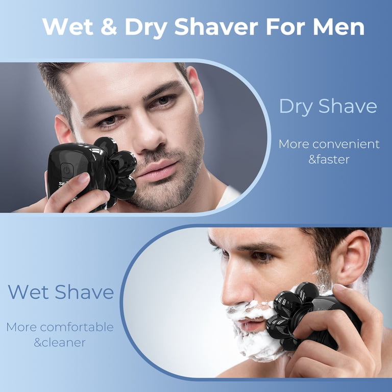 Sejoy 7D Head Shaver for Bald Men, 6-in-1 Waterproof Electric Sejoy 7D Head Shaver for Bald Men, 6-in-1 Waterproof Electric
