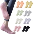 thumbnail image 2 of 1 par de calcetines deportivos para mujer, de algodón, antideslizantes, que absorben la humedad, cómodos y elásticos., 2 of 8