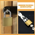 thumbnail image 3 of 4 Pcs Brass Padlock Suitcase Mini Small Locks with Keys Keepsake for Locker Drawer, 3 of 6