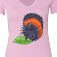 thumbnail image 4 of Inktastic Wooly Bear Caterpillar Cute Baby Insect Women's V-Neck T-Shirt, 4 of 5