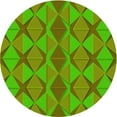 thumbnail image 1 of Ahgly Company Indoor Round Patterned Nebula Green Area Rugs, 8' Round, 1 of 1