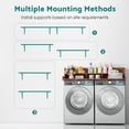 thumbnail image 4 of ADVWIN 54" Washer Dryer Countertop with 2-Layer Shelves and Storage Shelf, Laundry Room Countertop Set, Rustic Brown, 4 of 6