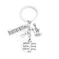thumbnail image 4 of IDEANATEGRATE Music Themed Guitar Keychain Charm 1Pc Silver for Coworkers and Teachers, 4 of 8