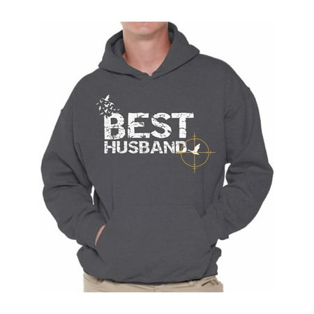 Awkward Styles Best Hunter Husband Hoodie Hunting Sweater for Men Hunting Clothes for Him Hunting Accessories Best Hunter Ever Men Sweater Best Husband Ever Hoodie Lovely Anniversary Gifts for (Best Bow Hunting Jacket)