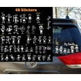 thumbnail image 1 of 48 Stick Figure My Family Car Stickers with Pet Dog Cat Fish Rabbit Bird Family Car Decal Sticker for Windows Bumper, 1 of 7