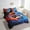 Orange Blue, variant on Erosebridal Couple Fox Bedding Sets Twin Size, Red Rose Comforter Sets with Sheets, Mystic Starry Sky Reversible Bed Set, Super Cozy Room Decorative, 7-Piece