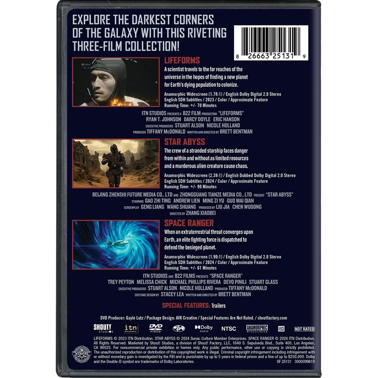 Dark Space 3-Film Collection (Walmart Exclusive) (DVD), Science